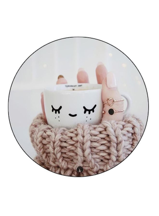 BP Coffee Printed Pop Socket Phone Holder Beige/White/Black - Image 2