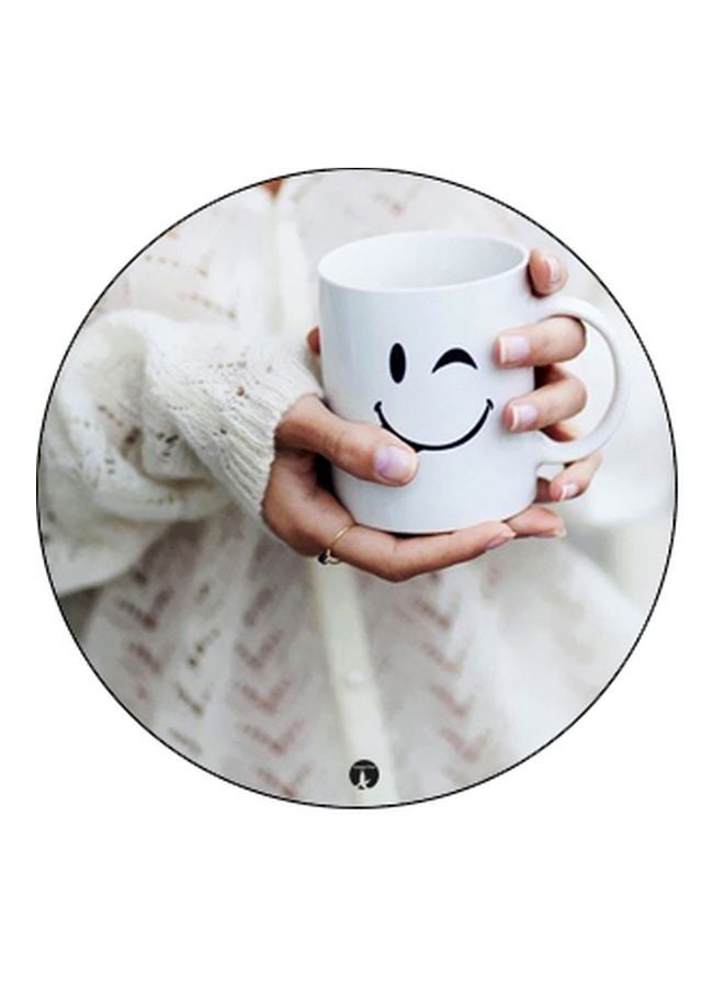 BP Cup Printed Pop Socket Phone Holder White/Black/Beige - Image 2