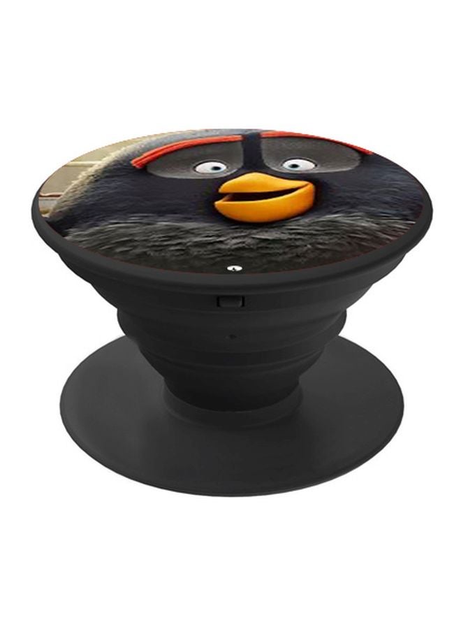 BP Angry Bird Cartoon Printed Pop Socket Phone Holder Black/Yellow/White - Image 1