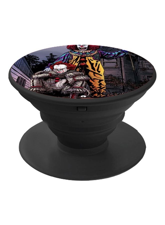 BP Cartoon Printed Pop Socket Phone Holder Black/Red/Grey - Image 1