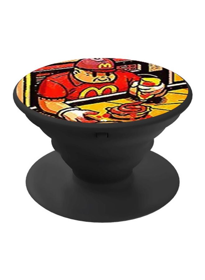 BP McDonald's Printed Pop Socket Phone Holder Red/Yellow - Image 1