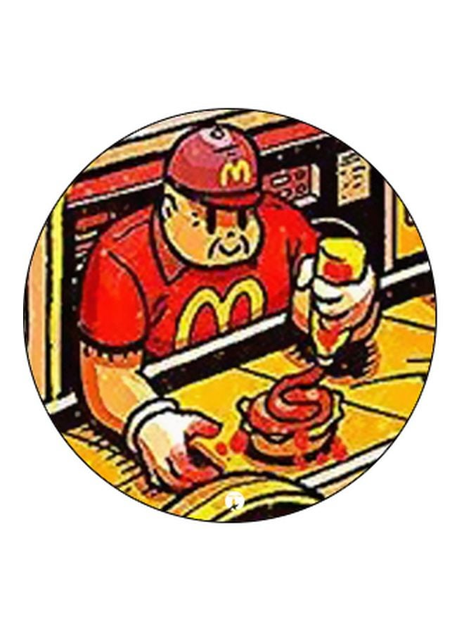 BP McDonald's Printed Pop Socket Phone Holder Red/Yellow - Image 2