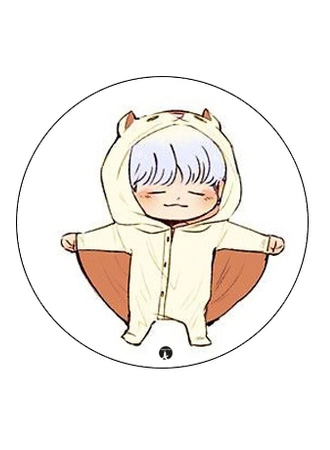 BP Cartoon Printed Pop Socket Phone Holder Beige/White/Black - Image 2