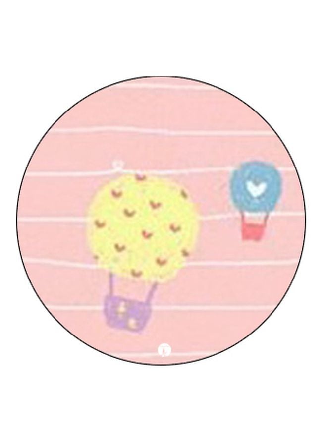 BP Hot Air Balloon Printed Pop Socket Phone Holder Pink/Yellow/White  - Image 2
