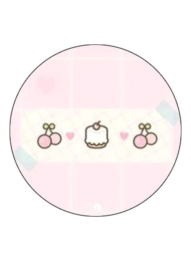 BP Cupcake Printed Pop Socket Phone Holder Pink/White/Brown  - Image 2