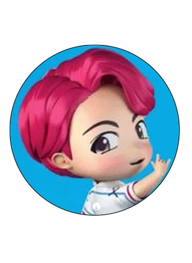 بي بي حامل هاتف بوب سوكيت مزيّن بطبعة كرتونية تعبّر عن فرقة BTS الموسيقية الأسود/ الوردي/ الأزرق - Image 2