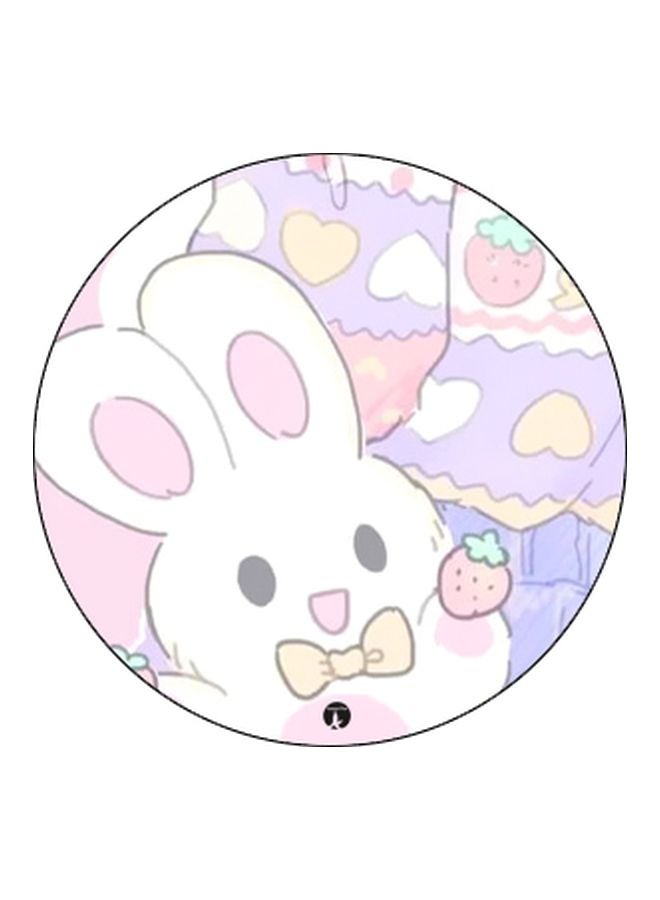 BP Cartoon Bunny Printed Pop Socket Phone Holder Pink/Violet/White - Image 2