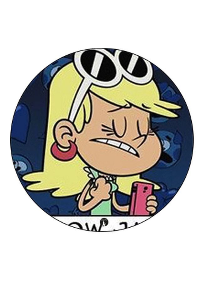 BP Cartoon Printed Pop Socket Phone Holder Yellow/Blue/Black - Image 2
