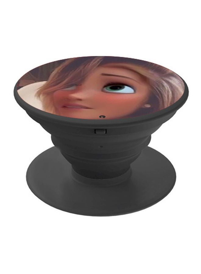 BP Girl Printed Pop Socket Phone Holder Beige/White/Black - Image 1