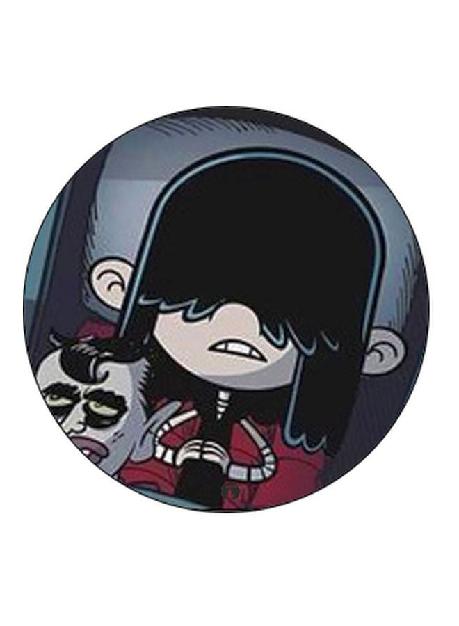 BP Cartoon Boy Printed Pop Socket Phone Holder Black/Blue/Grey - Image 2