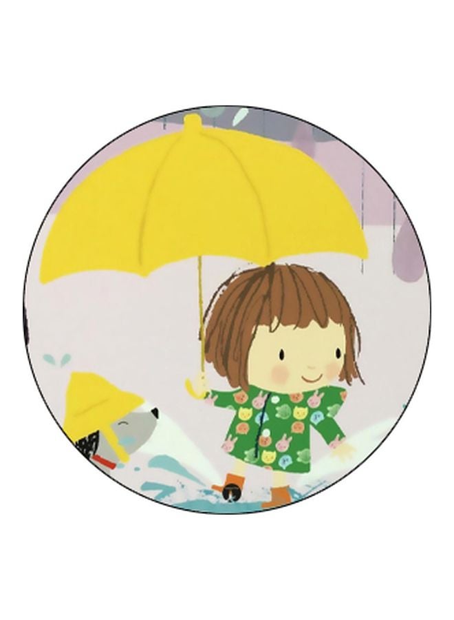 BP Cartoon Printed Pop Socket Phone Holder Yellow/Brown/Green - Image 2