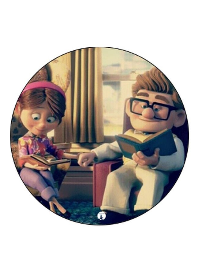 BP Up Printed Pop Socket Phone Holder Brown/Yellow/Pink - Image 2