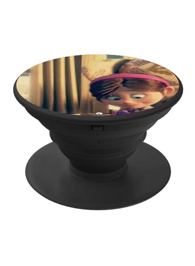 BP Ellie Fredricksen Printed Pop Socket Phone Holder Brown/Pink/Beige - Image 1