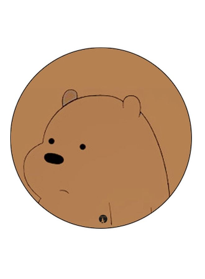 BP Bear Printed Pop Socket Phone Holder Brown/Black - Image 2