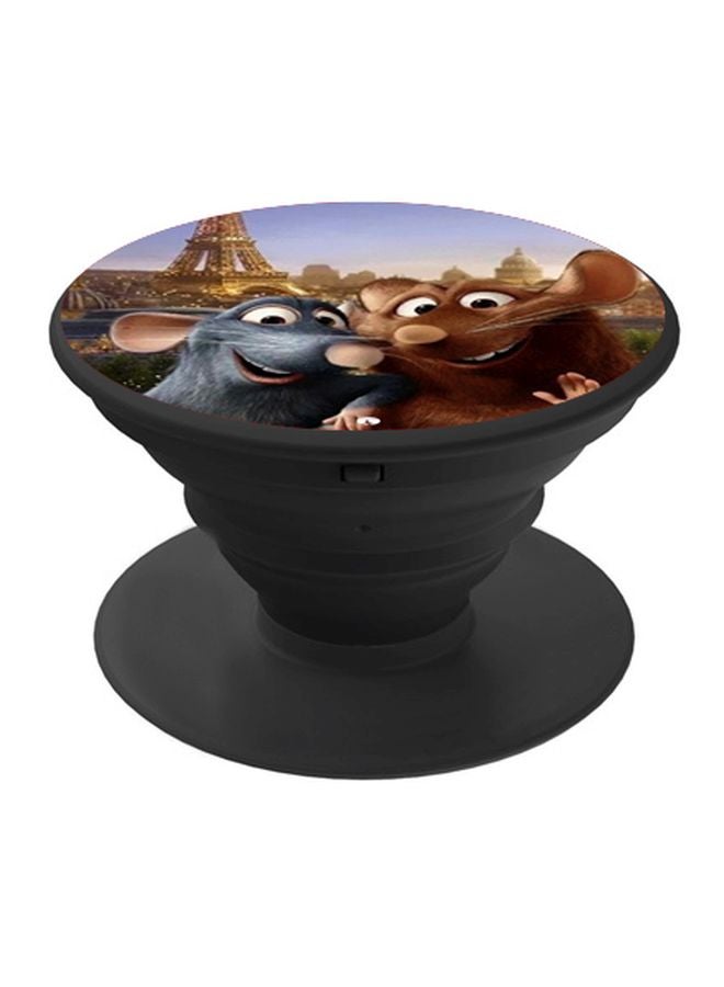 BP Ratatouille Printed Pop Socket Phone Holder Brown/Grey/Blue - Image 1