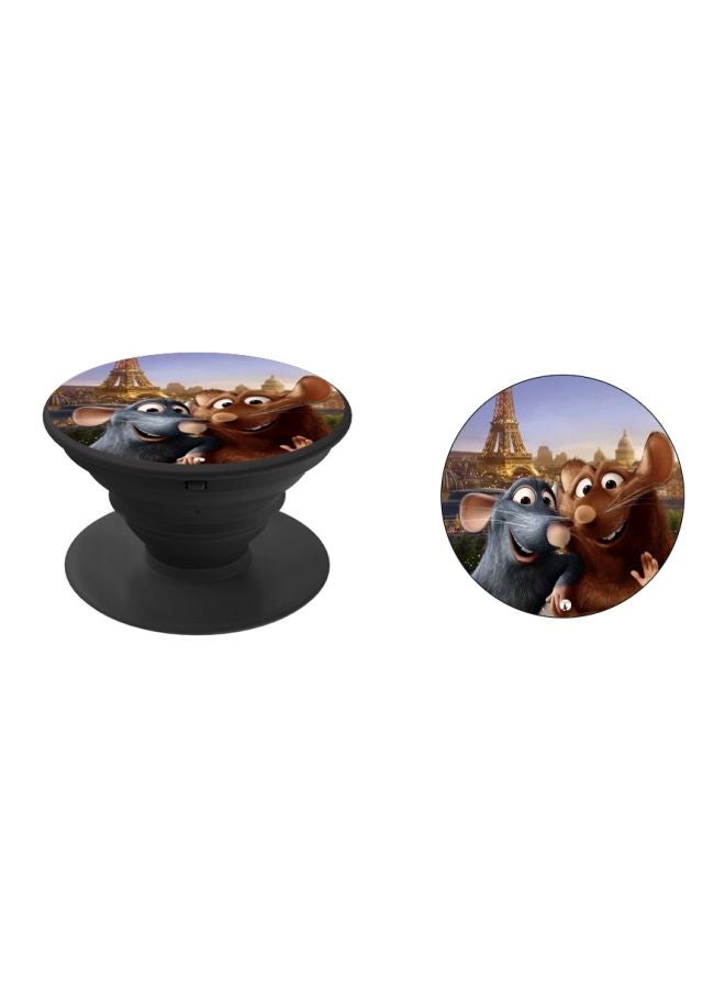 BP Ratatouille Printed Pop Socket Phone Holder Brown/Grey/Blue - Image 2
