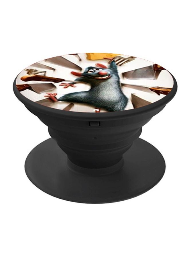 BP Ratatouille Printed Pop Socket Phone Holder White/Grey/Brown - Image 1