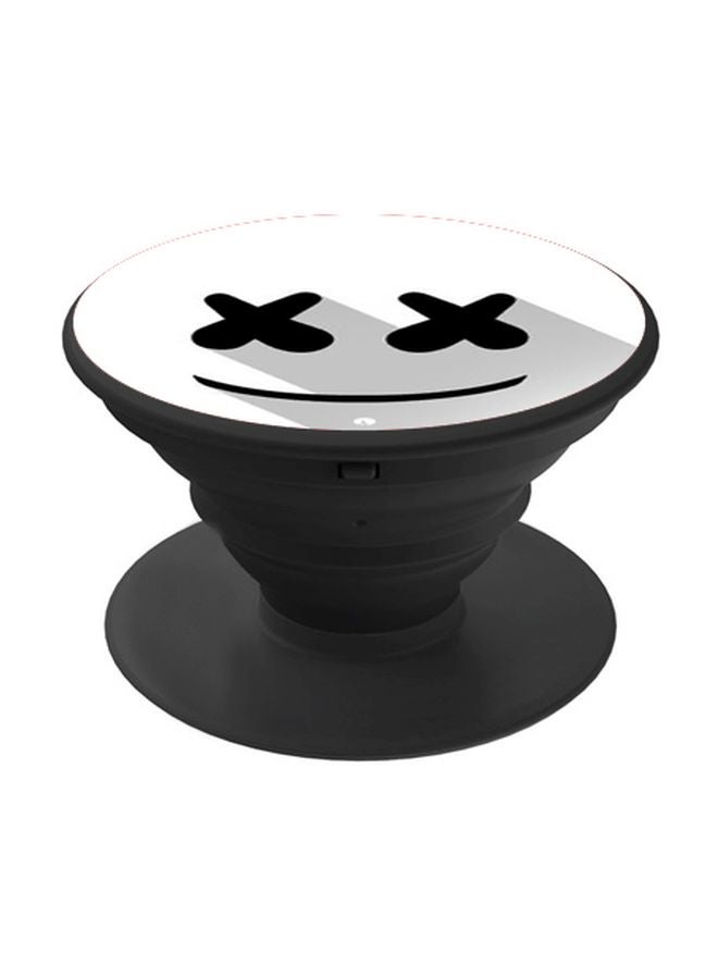 BP Marshmallow Printed Pop Socket Phone Holder Black/White/Grey - Image 1