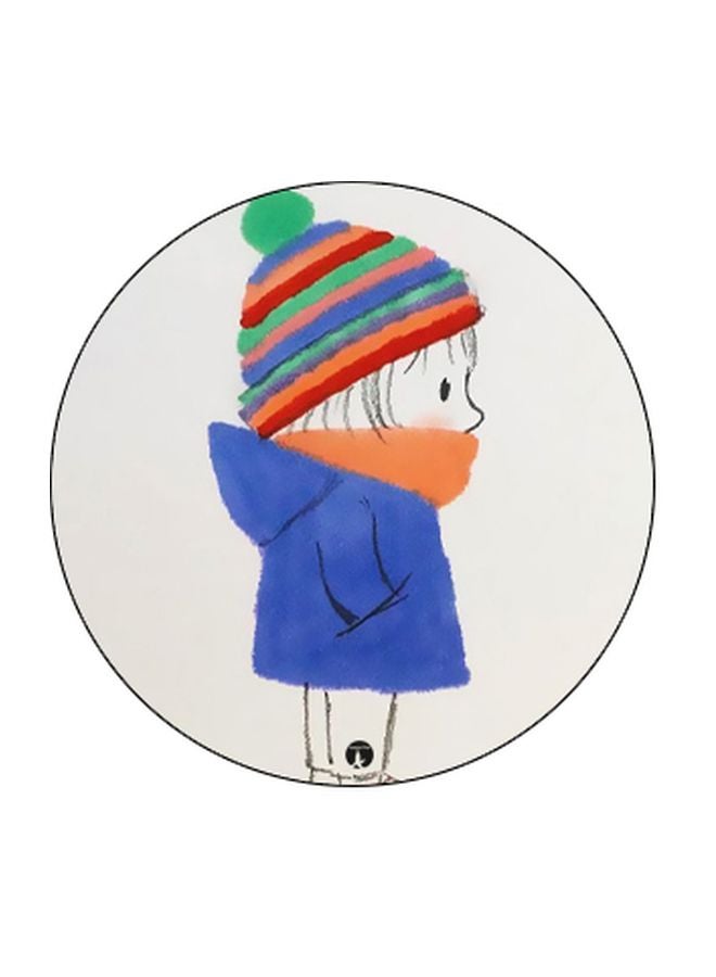 BP Cartoon Printed Pop Socket Phone Holder White/Blue/Orange - Image 2
