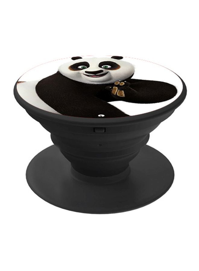 BP Kung Fu Panda Printed Pop Socket Phone Holder White/Brown/Black - Image 1