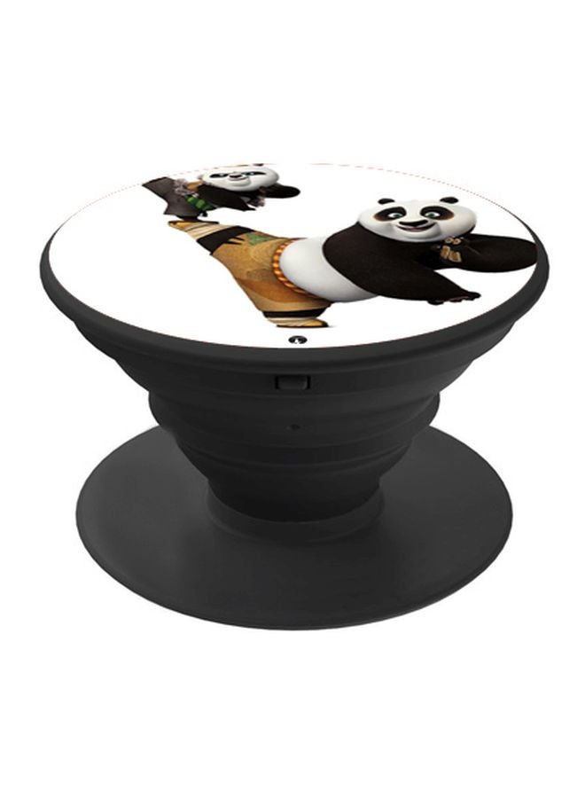 بي بي حامل هاتف بوب سوكيت مزيّن بطبعة من فيلم "Kung Fu Panda" أبيض/ بيج/ أسود - Image 1