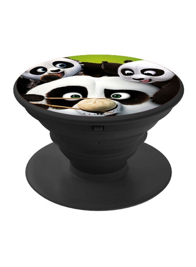 BP Kung Fu Panda Printed Pop Socket Phone Holder White/Green/Black - Image 1
