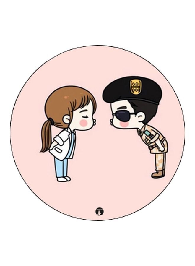 BP Cartoon Printed Pop Socket Phone Holder Pink/Brown/Black - Image 2