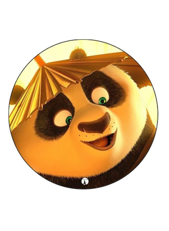 BP Kung Fu Panda Cartoon Printed Pop Socket Phone Holder Brown/White/Black - Image 2