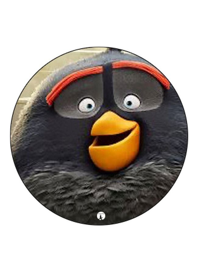 BP Angry Bird Cartoon Printed Pop Socket Phone Holder Black/Yellow/White - Image 2