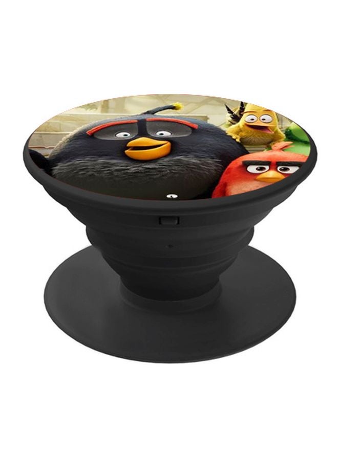 BP Angry Bird Cartoon Printed Pop Socket Phone Holder Red/Yellow/Black - Image 1