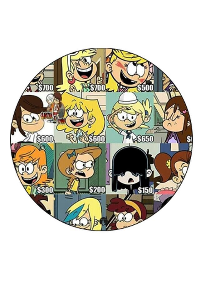 BP Cartoon Printed Pop Socket Phone Holder Yellow/Brown/Black - Image 2