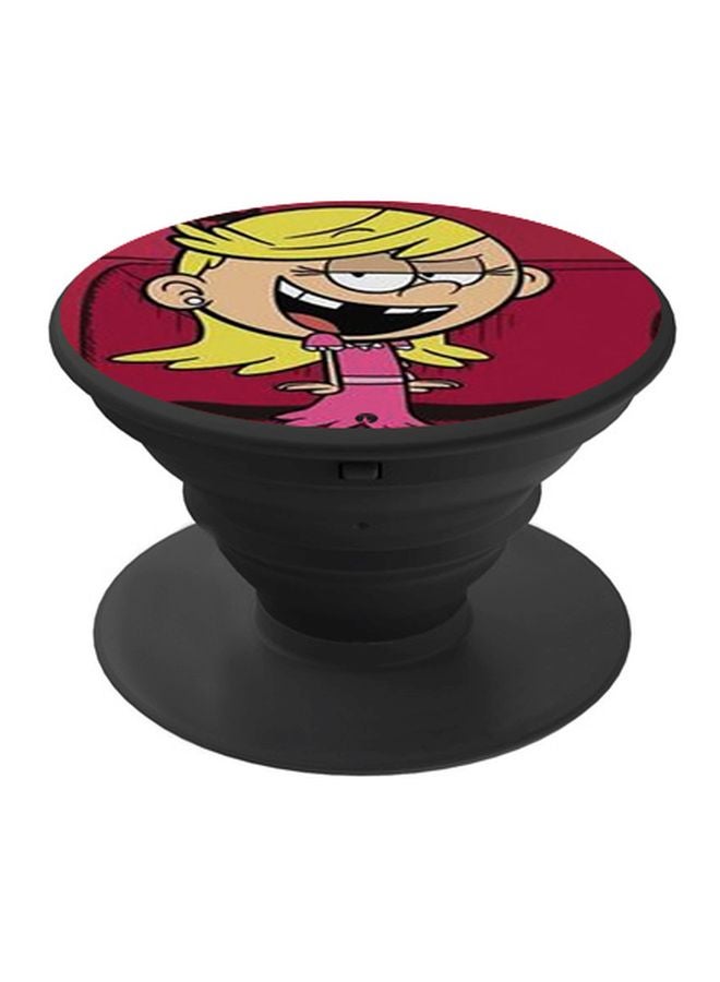 بي بي حامل هاتف بوب سوكيت بطبعة فتاة كرتونية أحمر/أصفر/أسود - Image 1