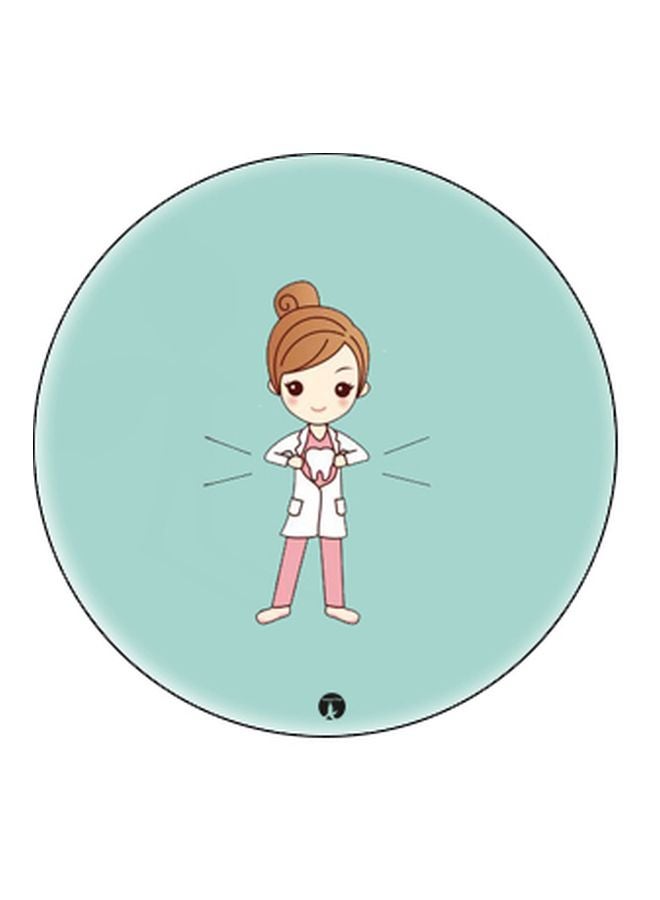 BP Cartoon Girl Printed Pop Socket Phone Holder Blue/Pink/Black - Image 2