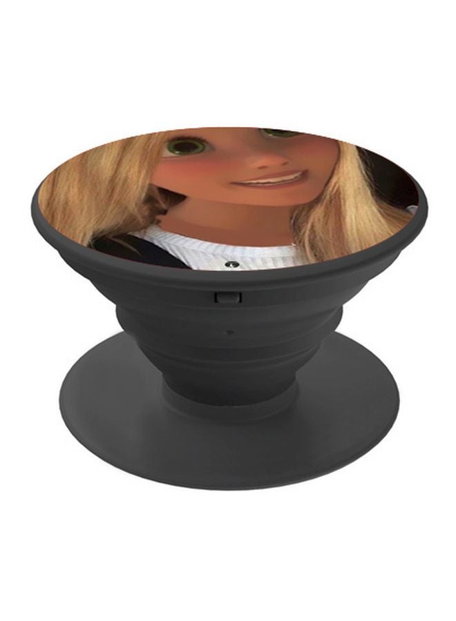 BP Girl Printed Pop Socket Phone Holder Beige/White/Black - Image 1