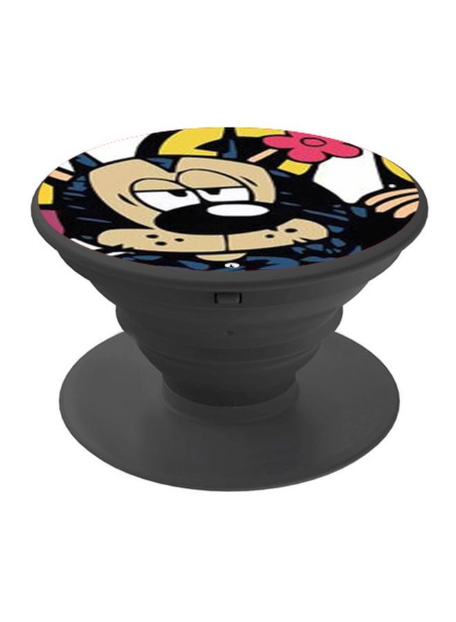 BP Cartoon Printed Pop Socket Phone Holder Beige/Yellow/Black - Image 1