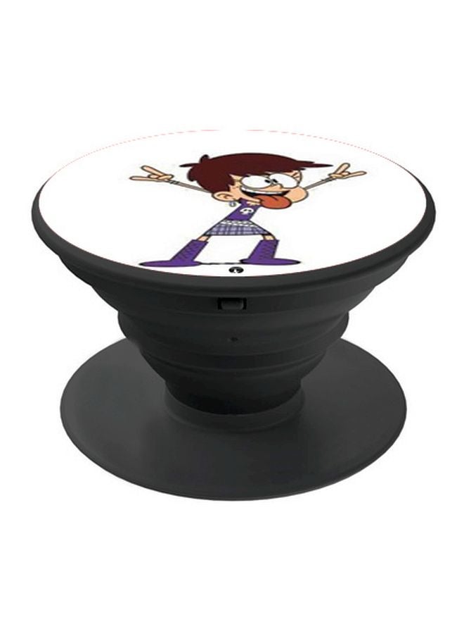 بي بي حامل هاتف بوب سوكيت بطبعة رسومات كرتونية على شكل ولد أبيض/أرجواني/أسود - Image 1