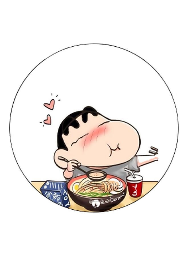 BP Shin Chan Printed Pop Socket Phone Holder White/Beige/Black - Image 2