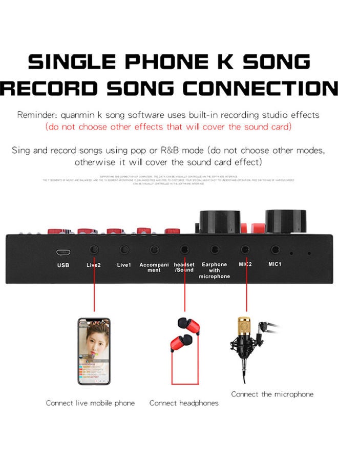 Generic Live Sound Card Black/Red/Yellow  - Image 3