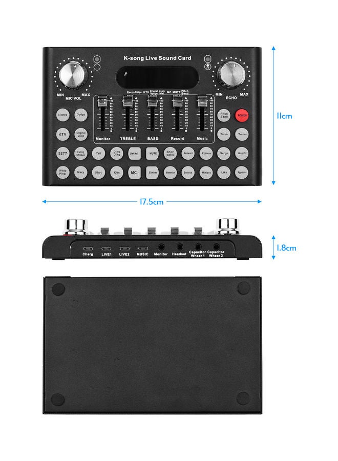 K-Song Live Sound Card Black  - Image 3