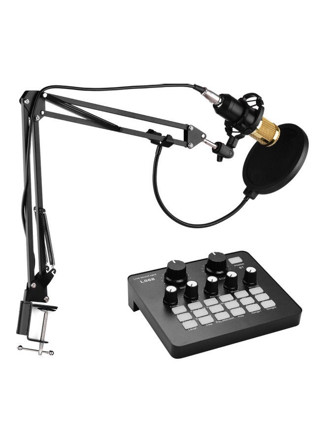 Professional Broadcasting Studio Recording Condenser Microphone Kit I7262 Black  - Image 1