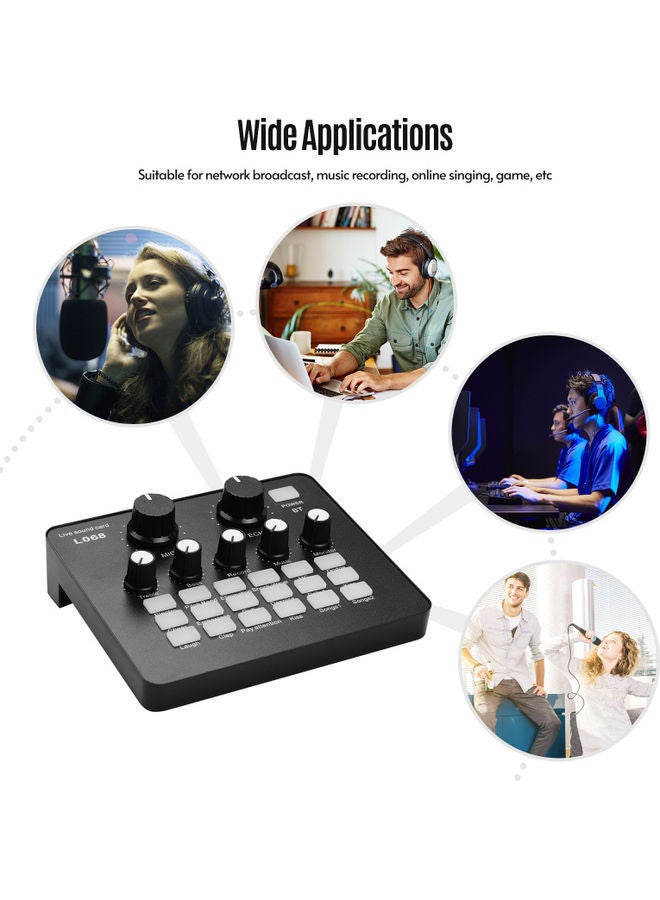 Professional Broadcasting Studio Recording Condenser Microphone Kit I7262 Black  - Image 3