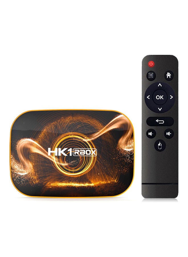 HK1 RBOX R1 Smart Android TV Box With Remote Control V8473UK-16G-V Black/Beige