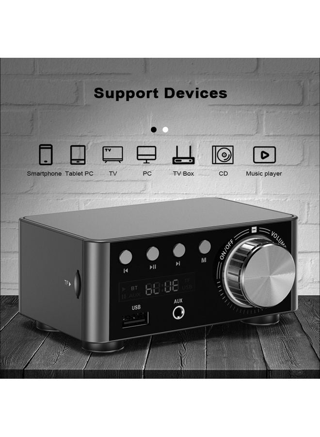 Digital Mini Stereo Amplifier V8415S-V Silver  - Image 4