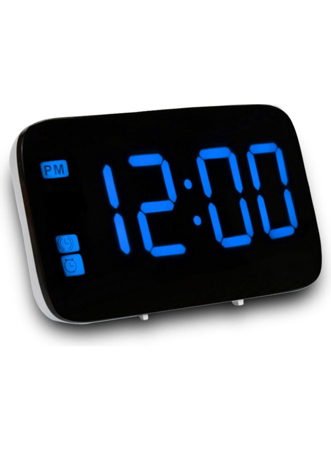 LED Digital Alarm Clock Black/White/Blue 8.00*2.50*8.00cm - Image 4