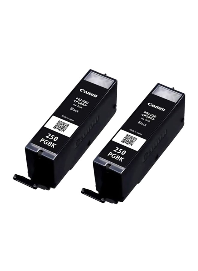 Canon 2-Piece Inkjet Toner Cartridge For Canon PGI-250 Black - Image 1