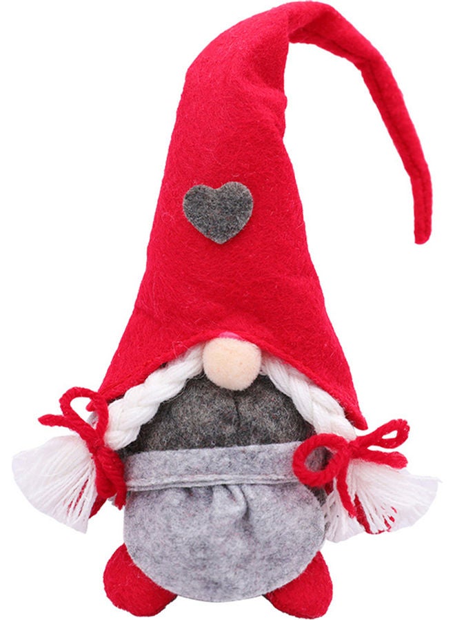 Decorative Rudolph Forest Doll Red/Grey/White 16.00*3.00*15.00cm - Image 1