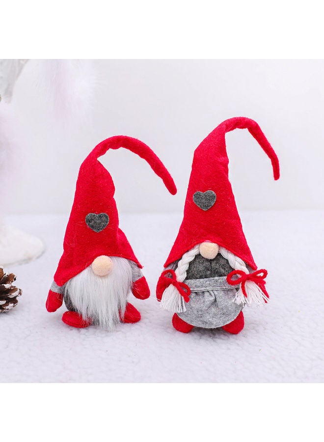 Decorative Rudolph Forest Doll Red/Grey/White 16.00*3.00*15.00cm - Image 3
