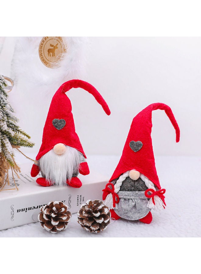 Decorative Rudolph Forest Doll Red/Grey/White 16.00*3.00*15.00cm - Image 5
