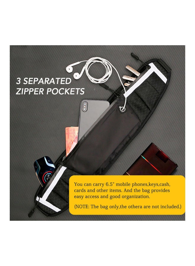 Generic Ultralight Running Belt Bag With Reflective Strips Earphone Jack 50x11cm  - Image 4