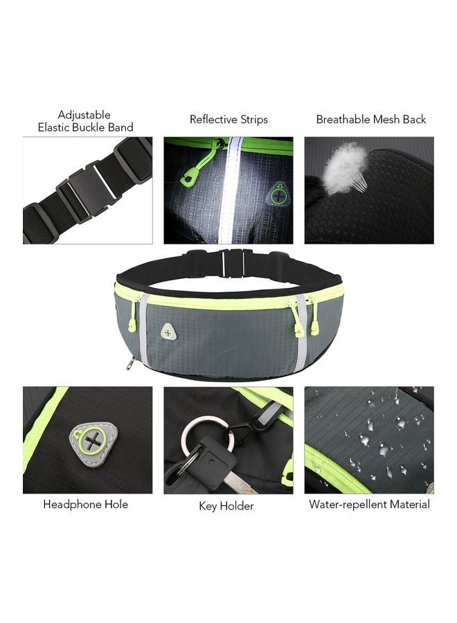 Generic Waterproof Running Waist Bag With Water Bottle Holder 46.5x10.5cm  - Image 2
